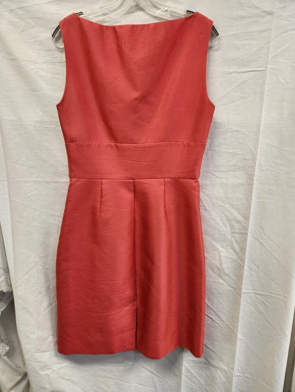 kate spade Coral Knot-Waist V-Neck Mini Dress